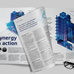 Screenshot of a published article layout in Fire Middle East magazine.