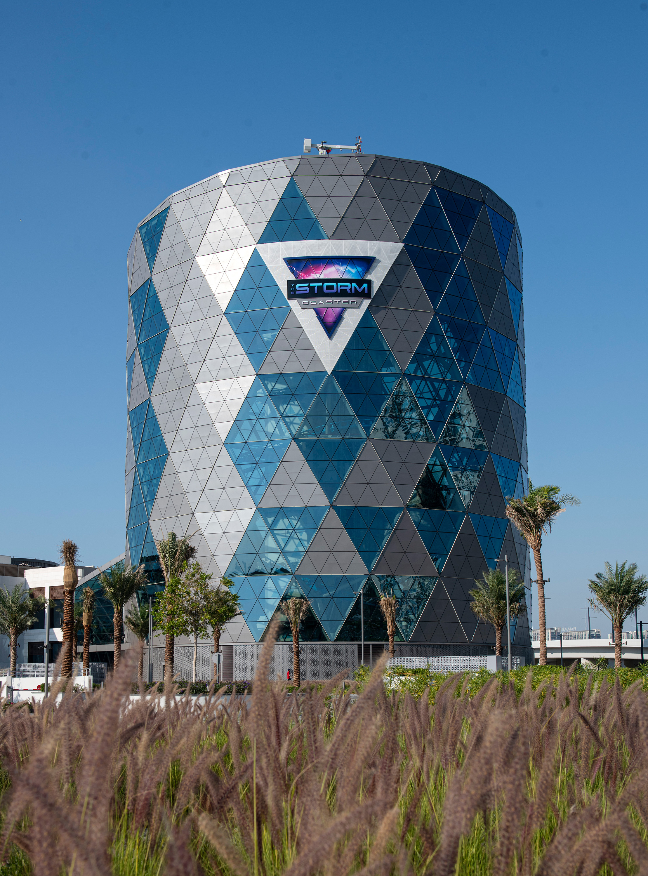 Façade of The Storm - Indoor roller coaster building