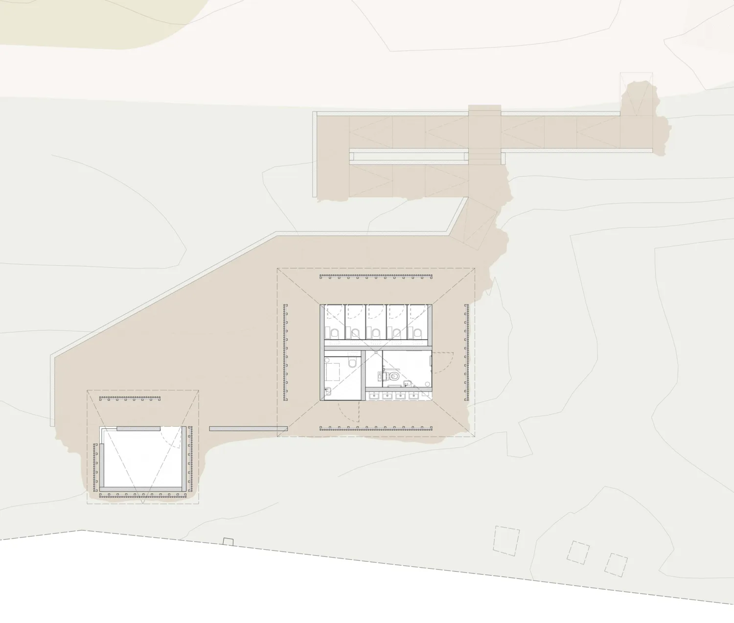 CAD plan view of the proposed Achmelvich Beach Hub site