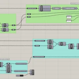 Screenshot of parametric script that calculates embodied carbon quantities for structural elements