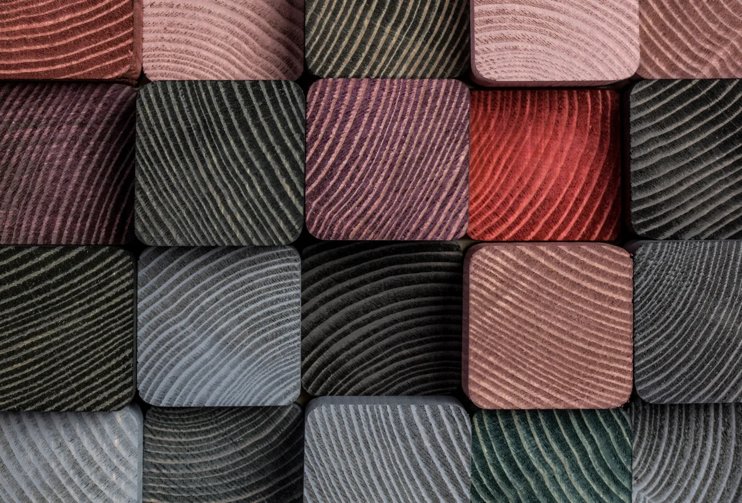 Close-up shot of a wooden acoustic panel