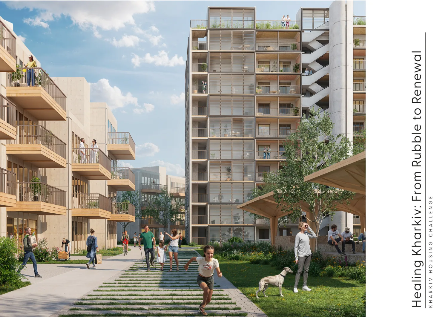 Title page for the submission with architectural render of the proposed scheme