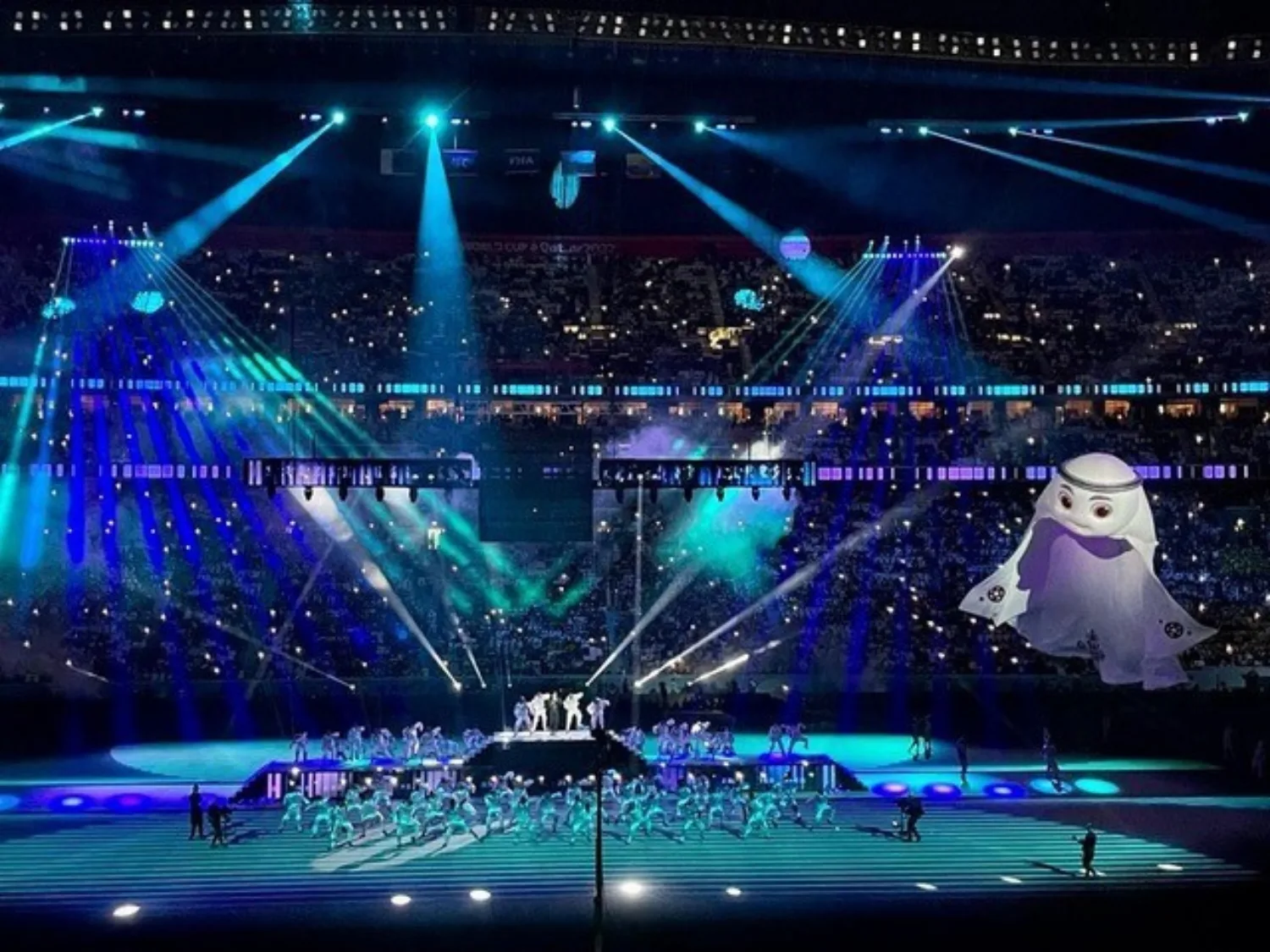 Opening Ceremony of the 2022 FIFA World Cup with La’eeb