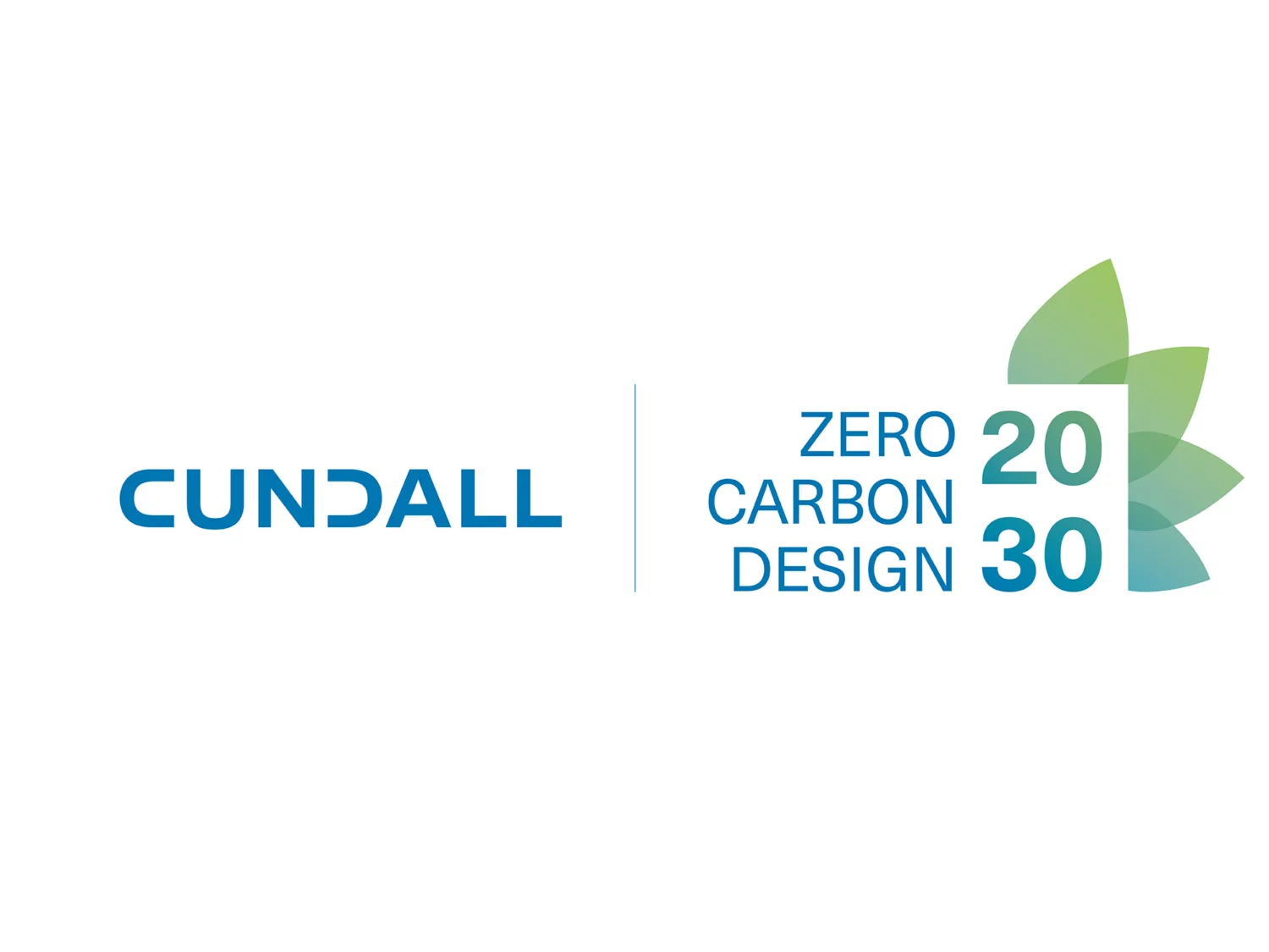 Cundall and Zero Carbon Design 2030 gradient logo