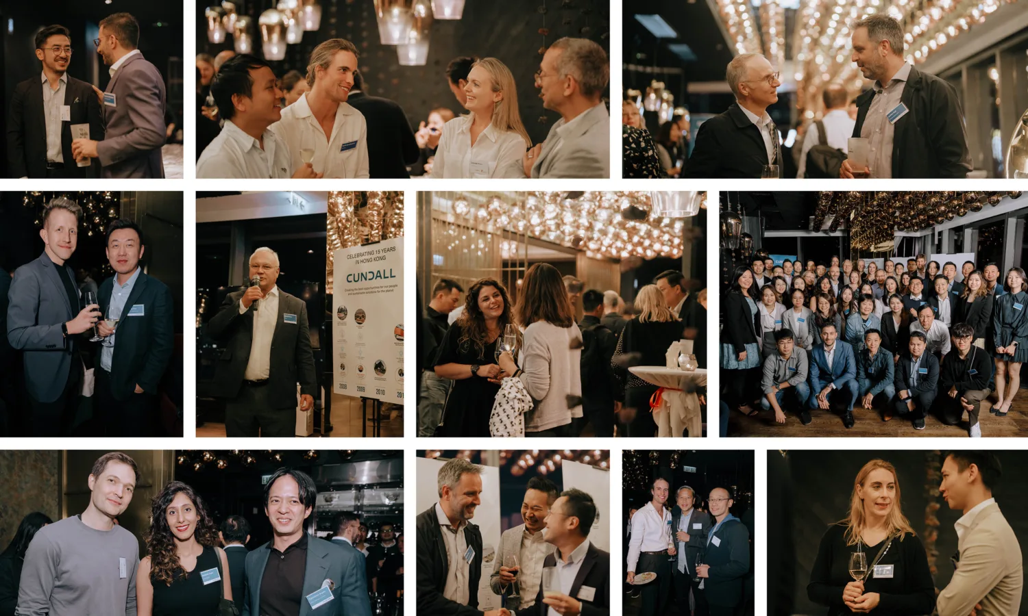 Collage of images from the HK 15th anniversary event