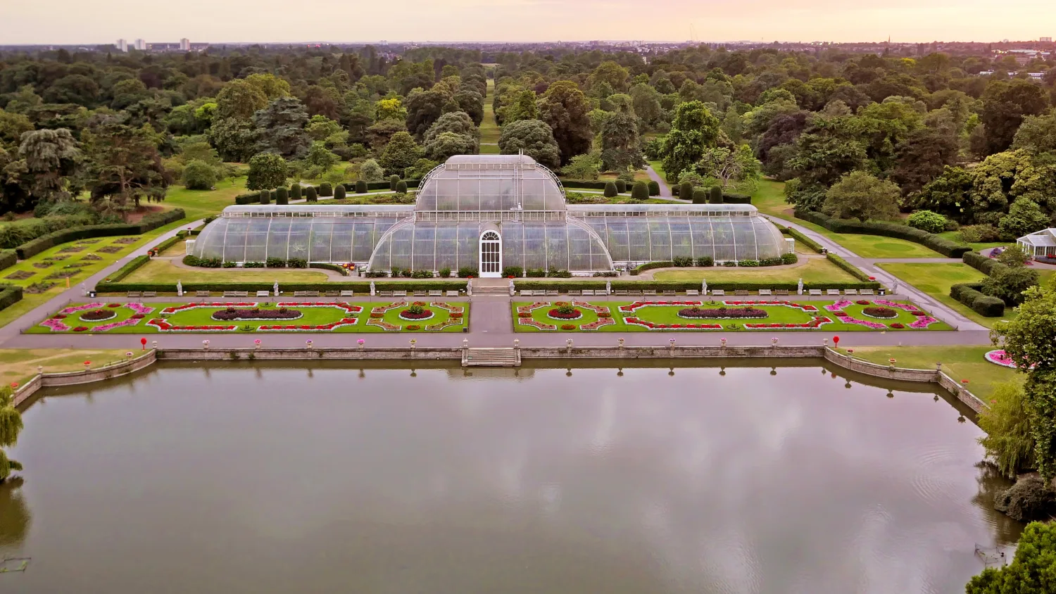 Aerial view of Palm House