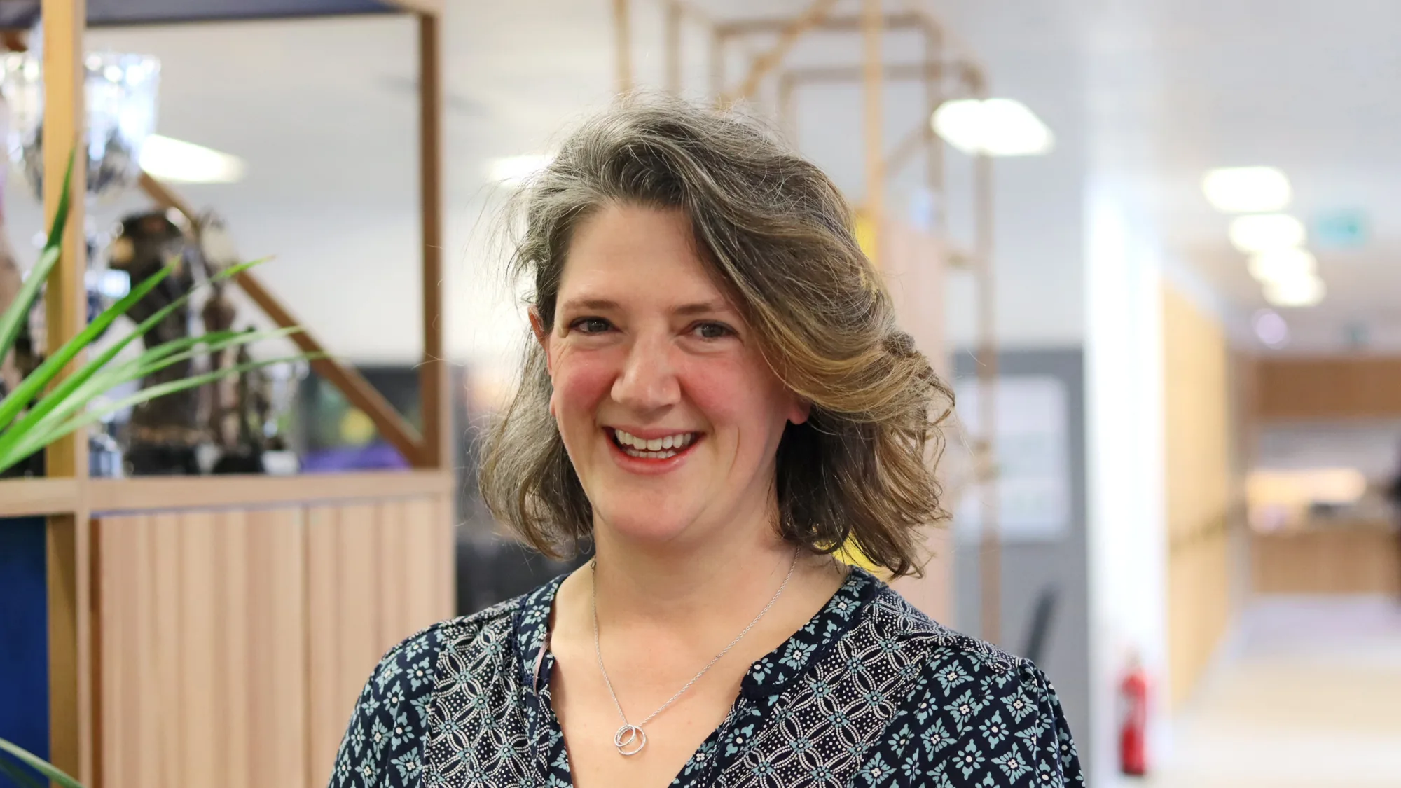 Head and sholders shot of Elisabeth in the London office