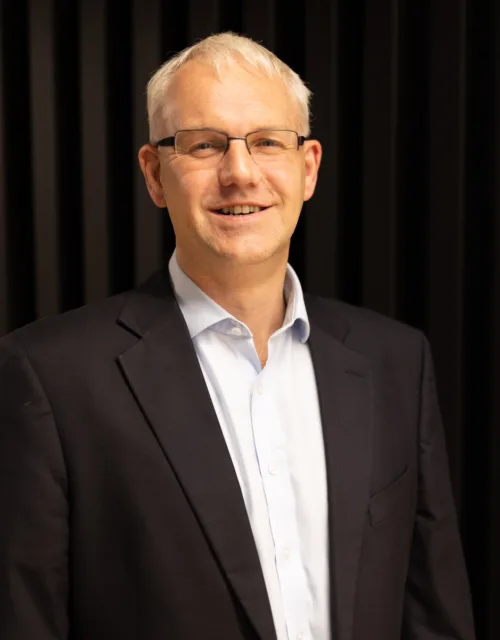 Graham Barker on a black background