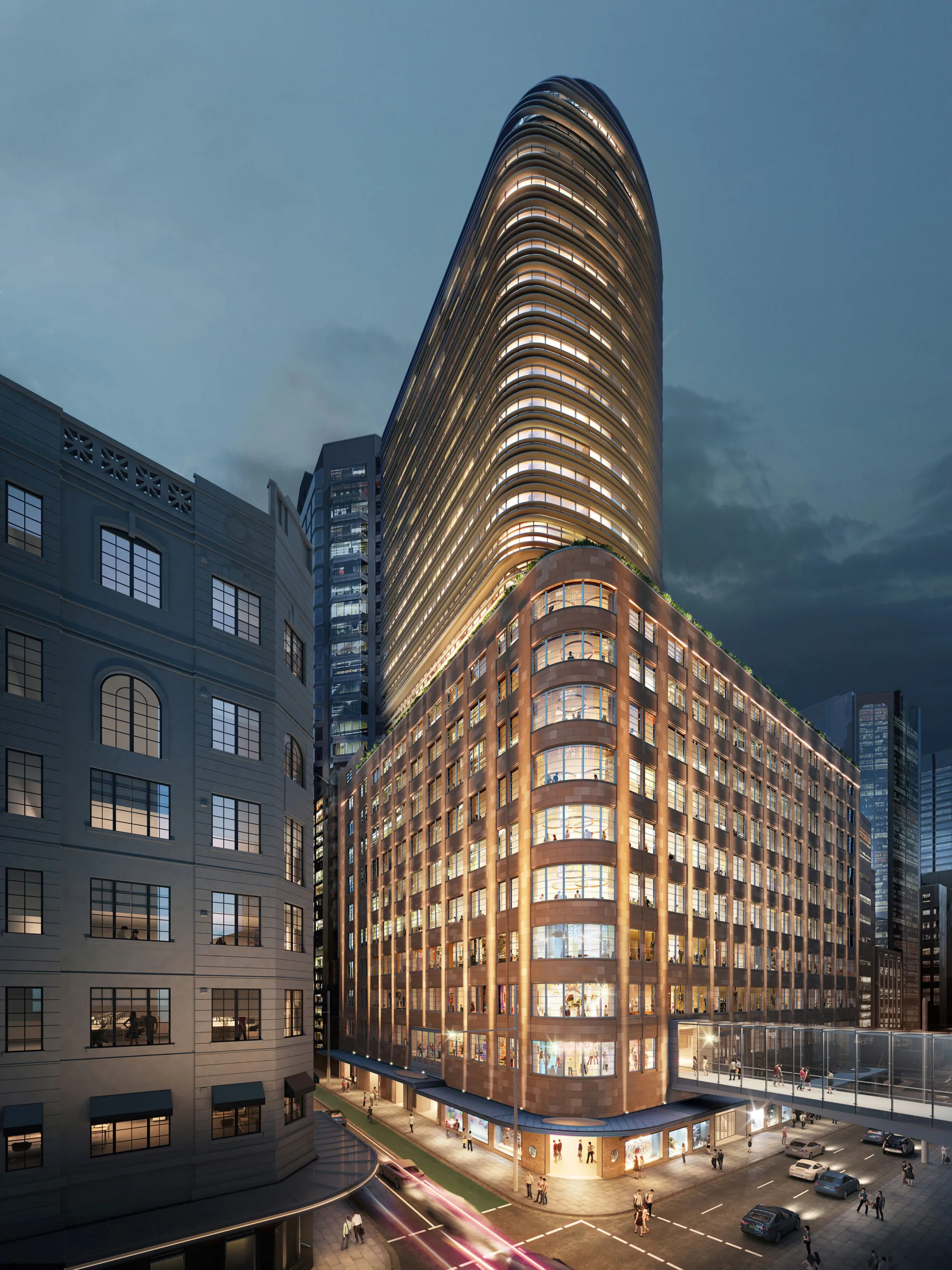 Artist impression of external building