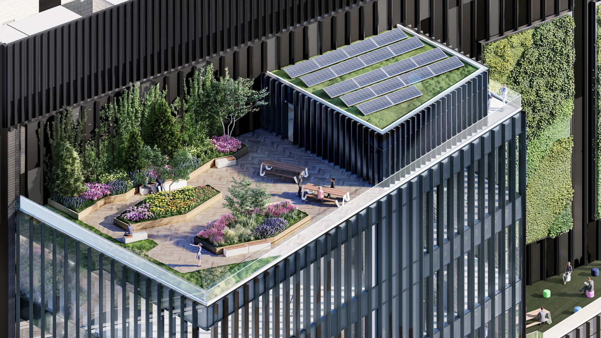 CGI of roof garden