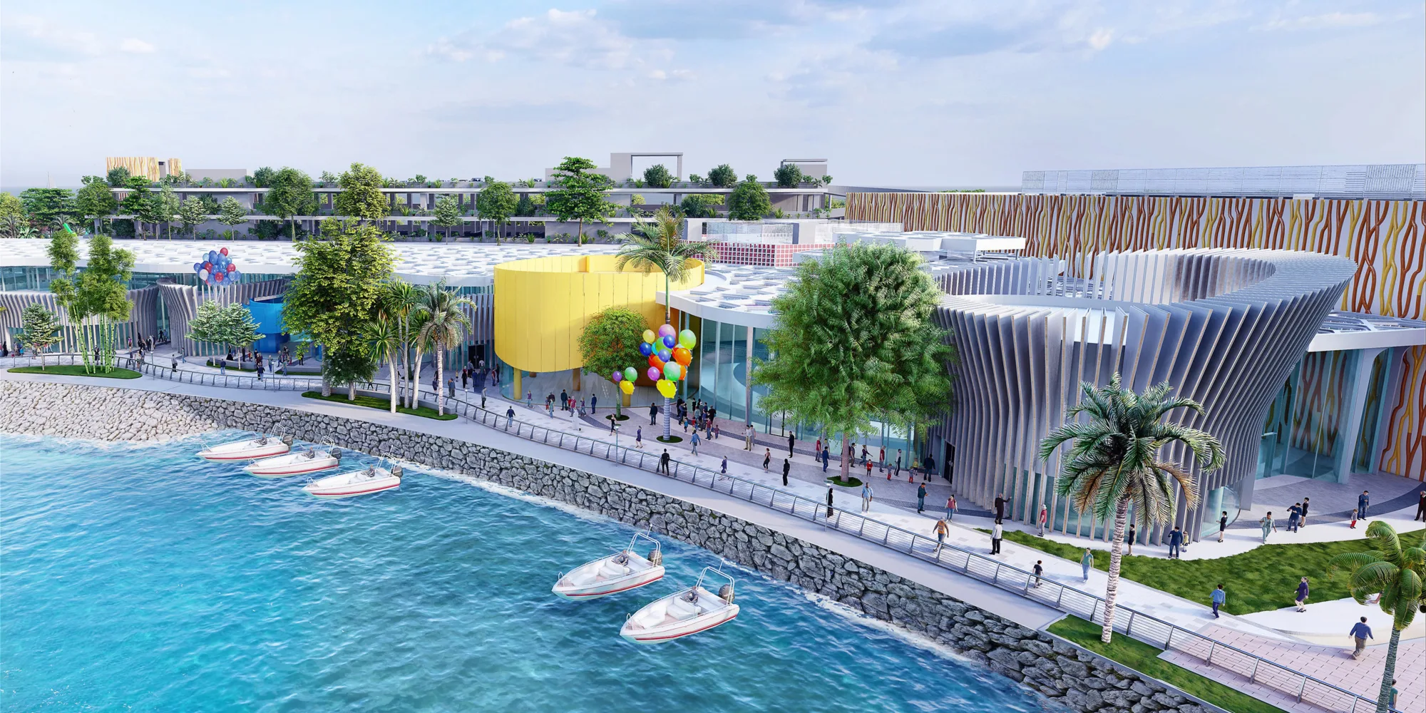 An exterior view of the Yanbu complex and Family Entertainment Centre