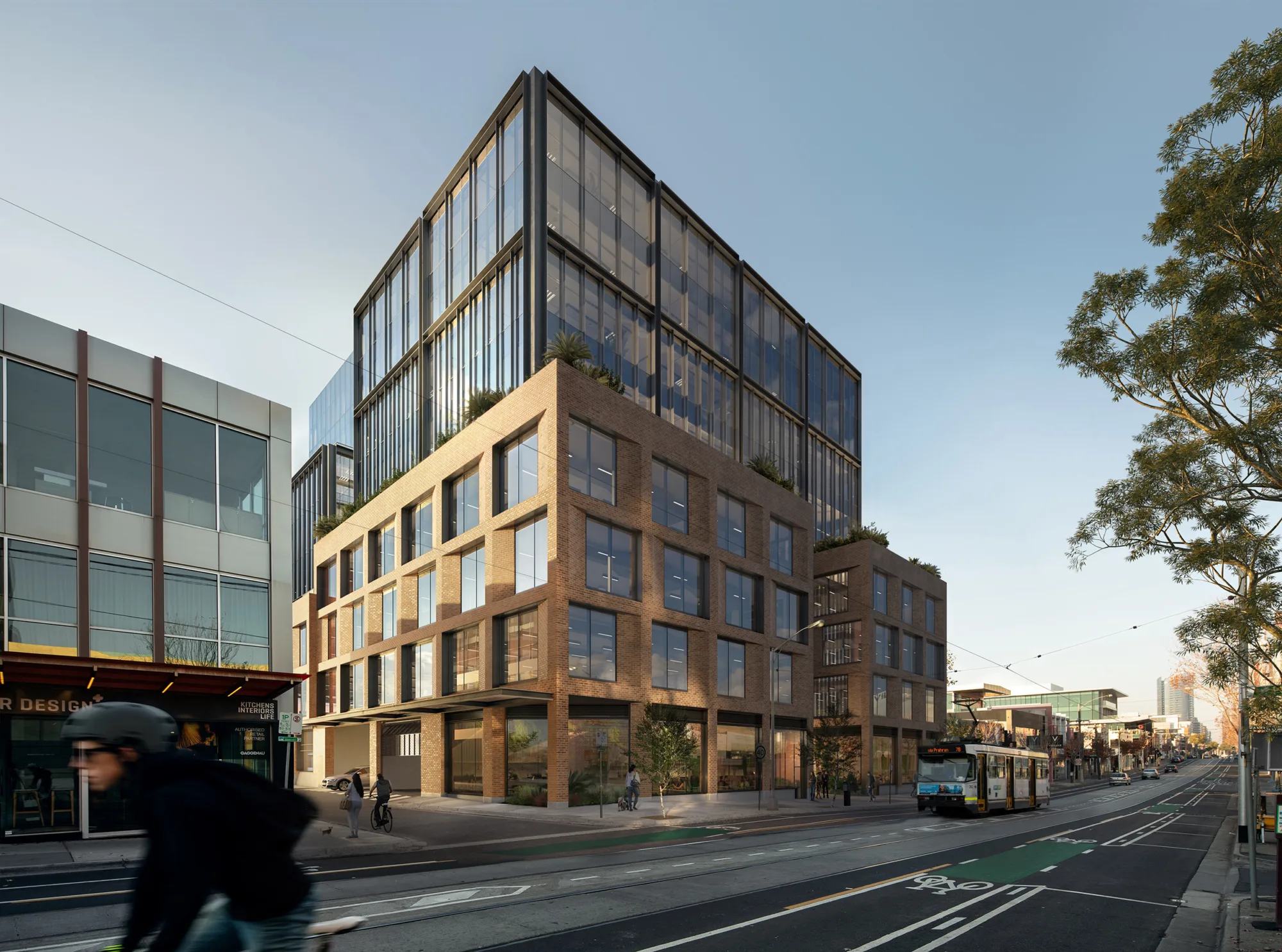 Artist's renditions of aerial view from Church Street.