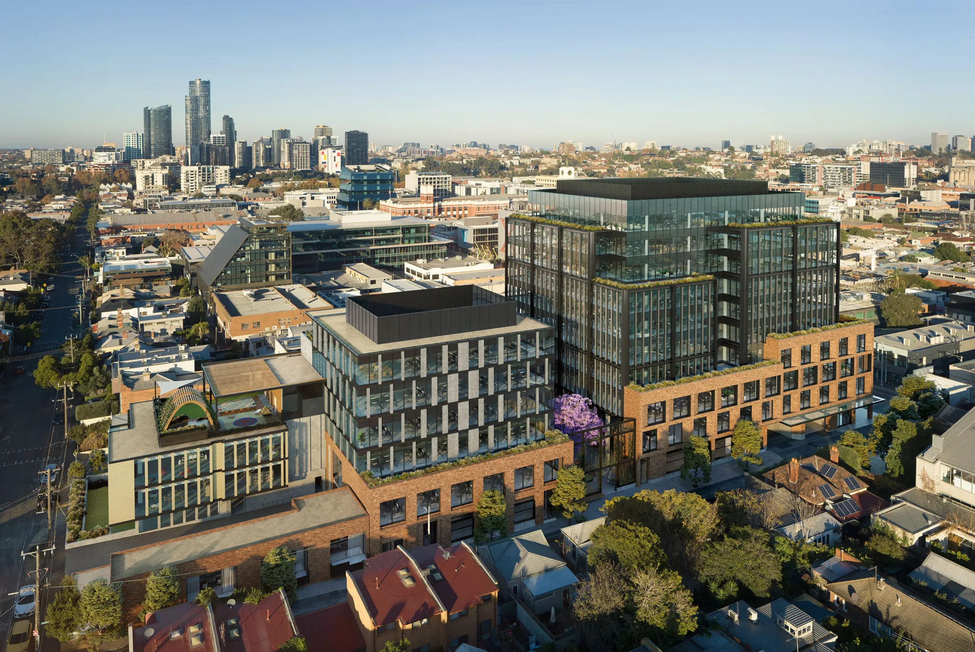 Artist's rendition of exterior building from street level.