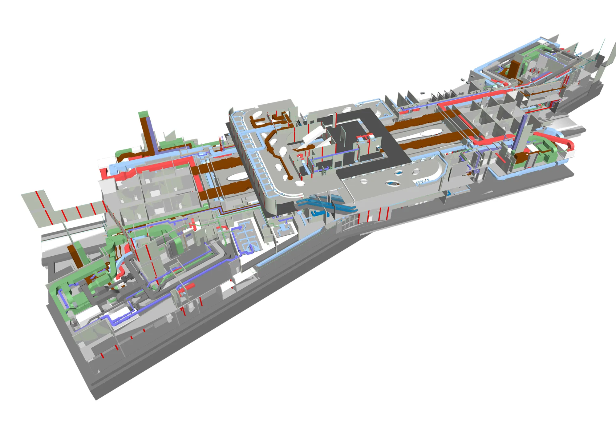 Computer Generated MEP model of Lusail LRT