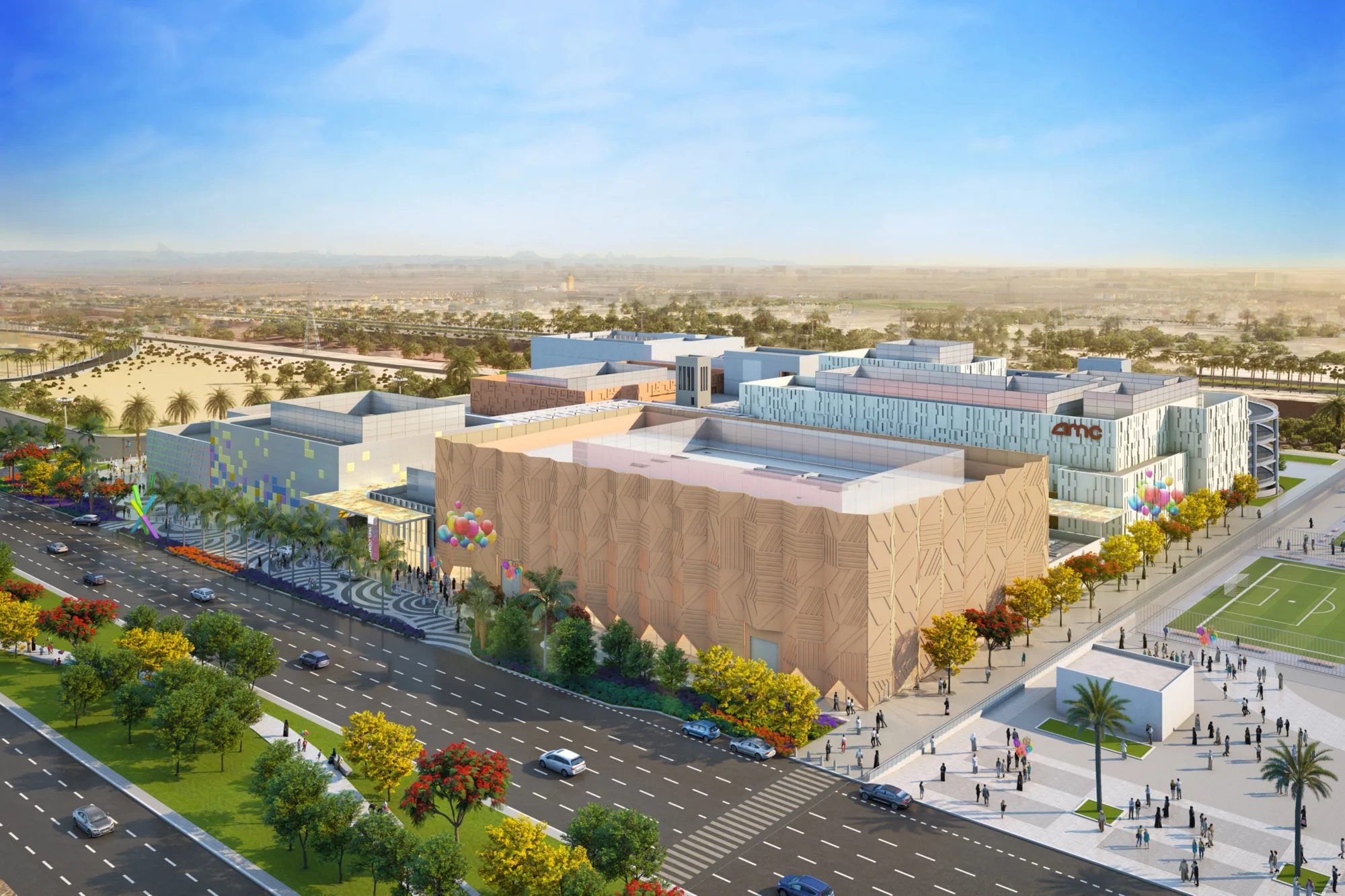 A birds eye view of SEVEN's Tabuk complex