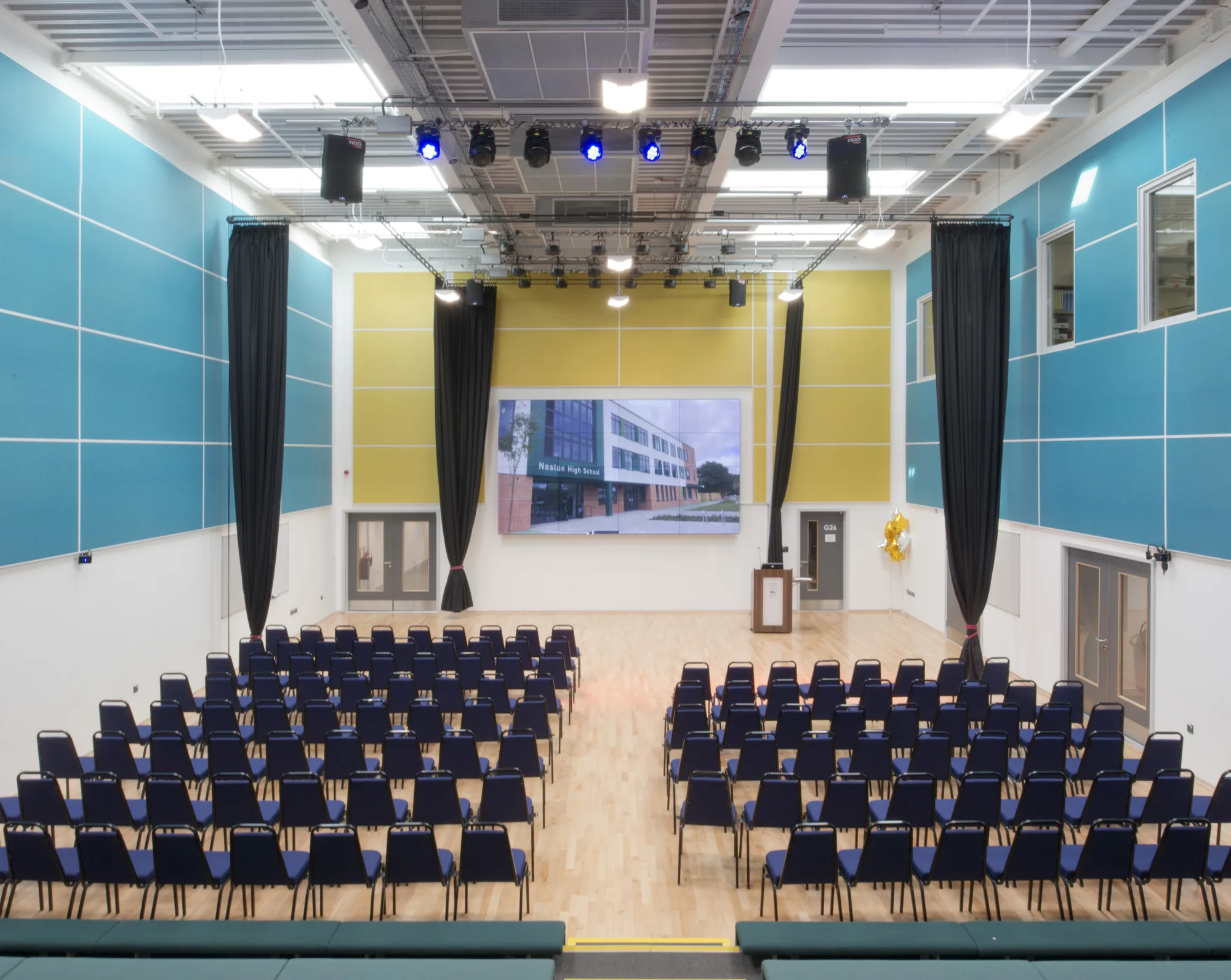 Symposium room Neston Highschool interior