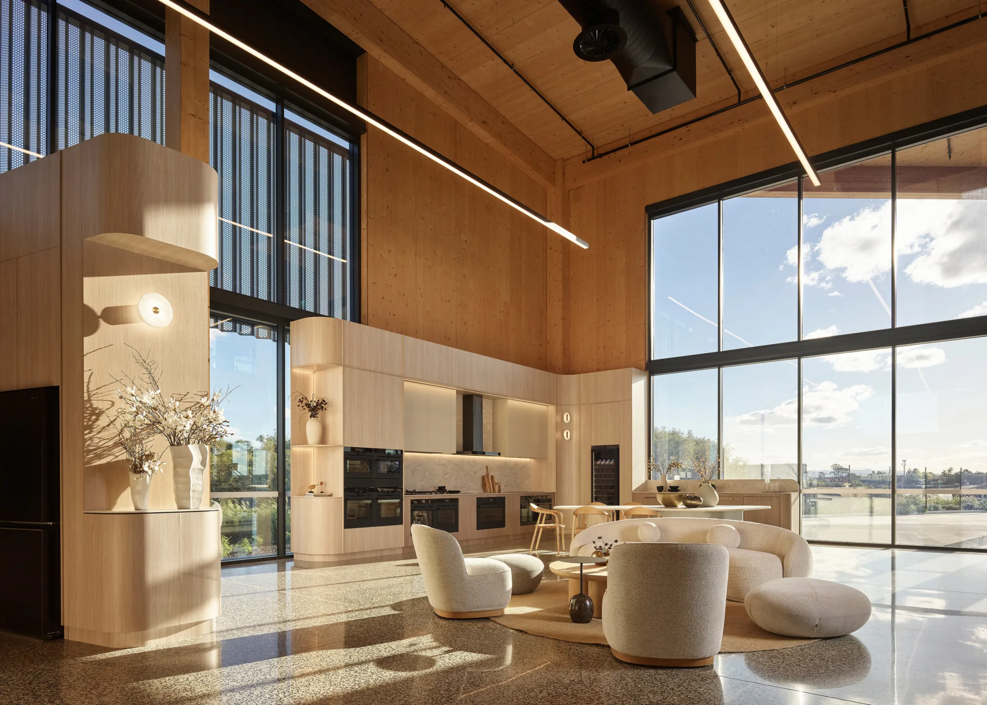 Interior of the project’s experience centre.