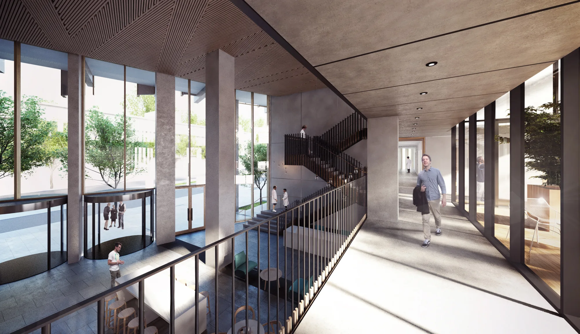 Artist's impression of interior walkways and foyer.
