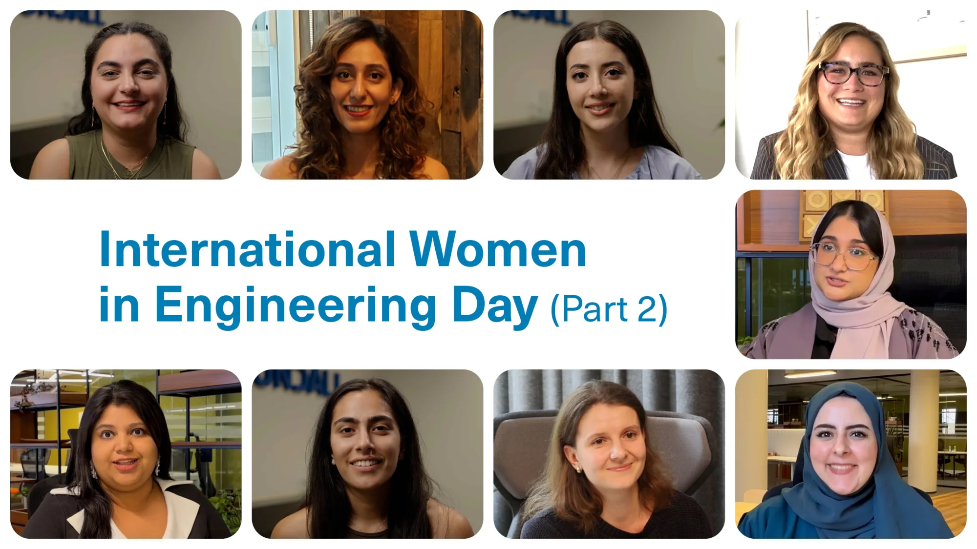 A photo collage of women smiling.