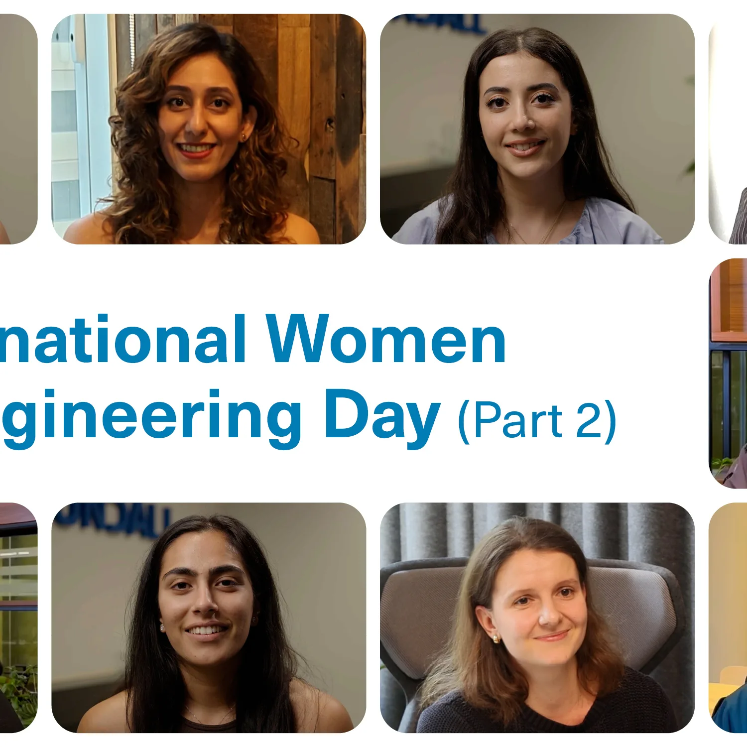 A photo collage of women smiling.